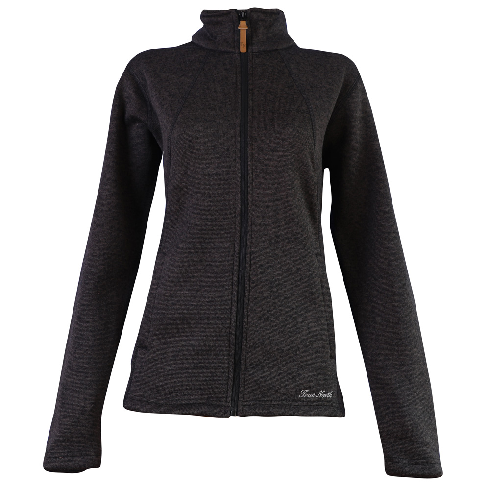 TRUE NORTH - warme Damen Fleecejacke mit Kordelzug & Taschen