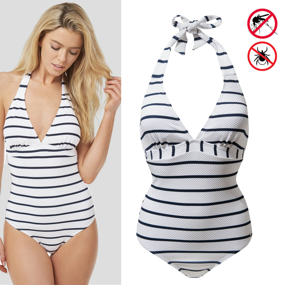 Craghoppers - NosiLife Briganha Badeanzug Damen, weiß navy