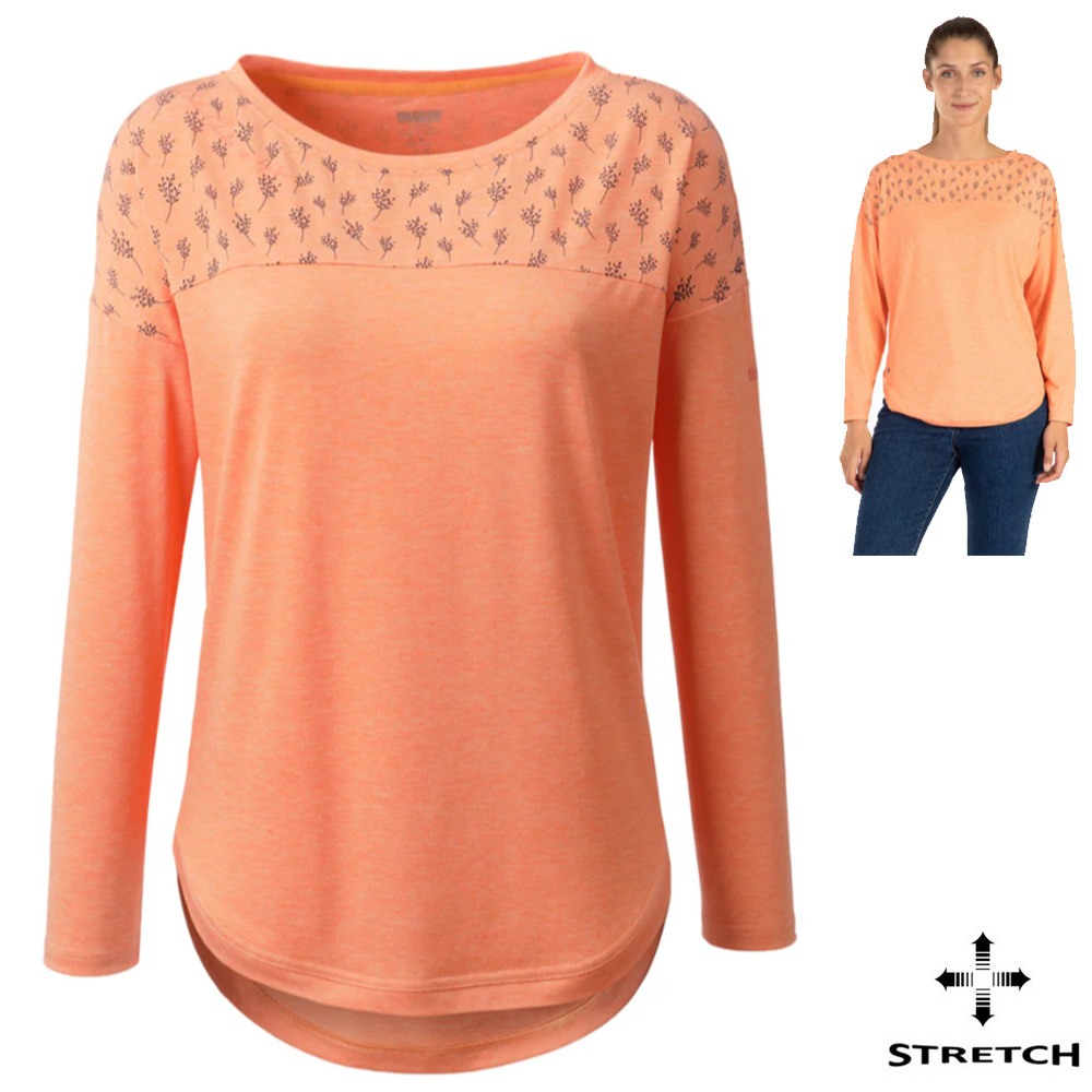 LPO - funktionelles Stretch Longshirt Shirt URSEL Style & Komfort