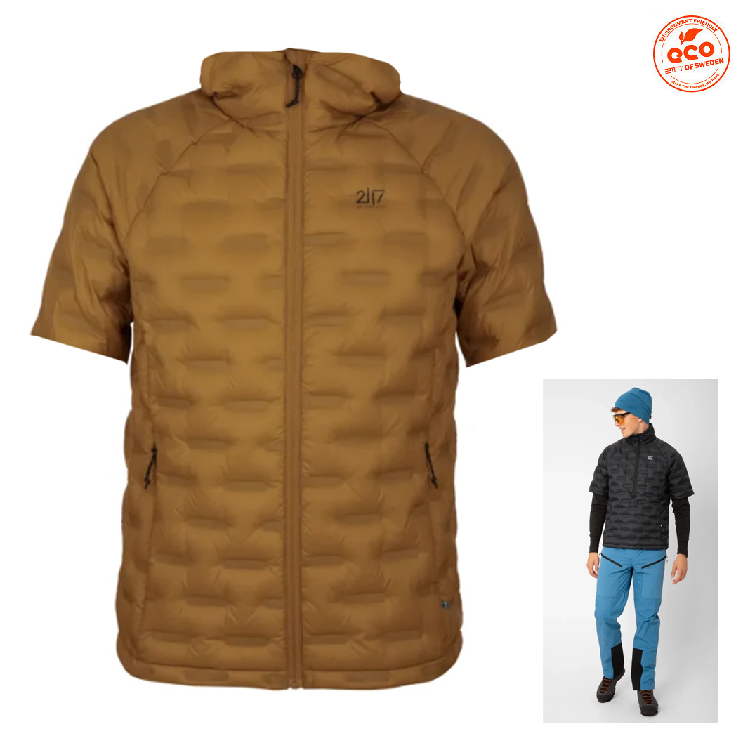 2117 of Sweden - Men’s Down Sweater Laisvall Daunen Jacke, gold