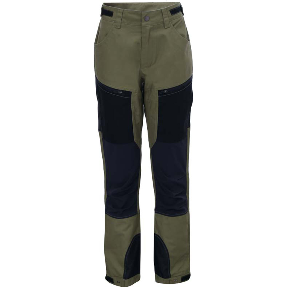 True North Damen Outdoorhose robust & funktional, schwarz grün
