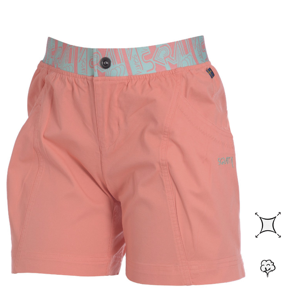 SKRATTA - Trekkingshorts Wandershorts Damen Freja, coral
