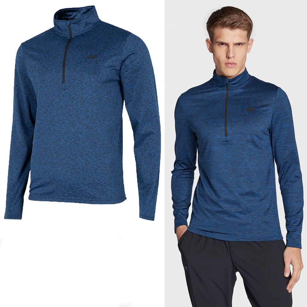 4F - Herren Langarmshirt, Underlayer mit Microfleece