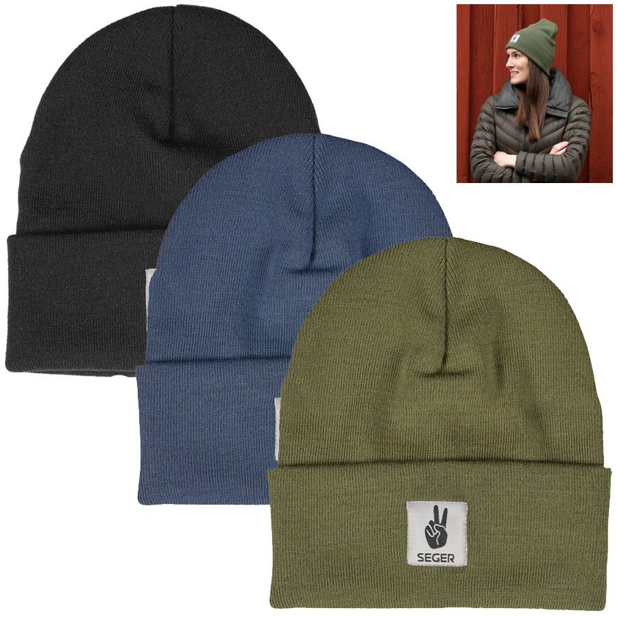Seger - Rannavag Cap - wärmende Winter Strickmütze Mütze