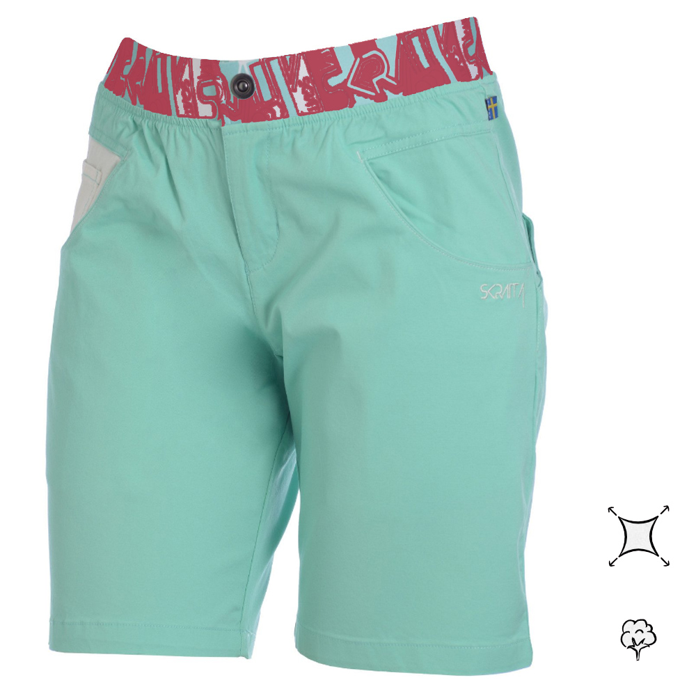 SKRATTA - Trekkingshorts Wandershorts Damen Freja, brook green