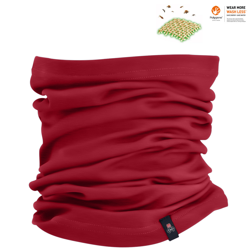 MAUL - Multifunktionstuch Loop SP - Schal 9in1 Insect Shield, rot