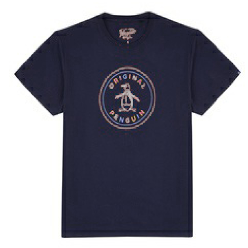 Penguin - LOGO T-Shirt aus Baumwolle, dark saphire