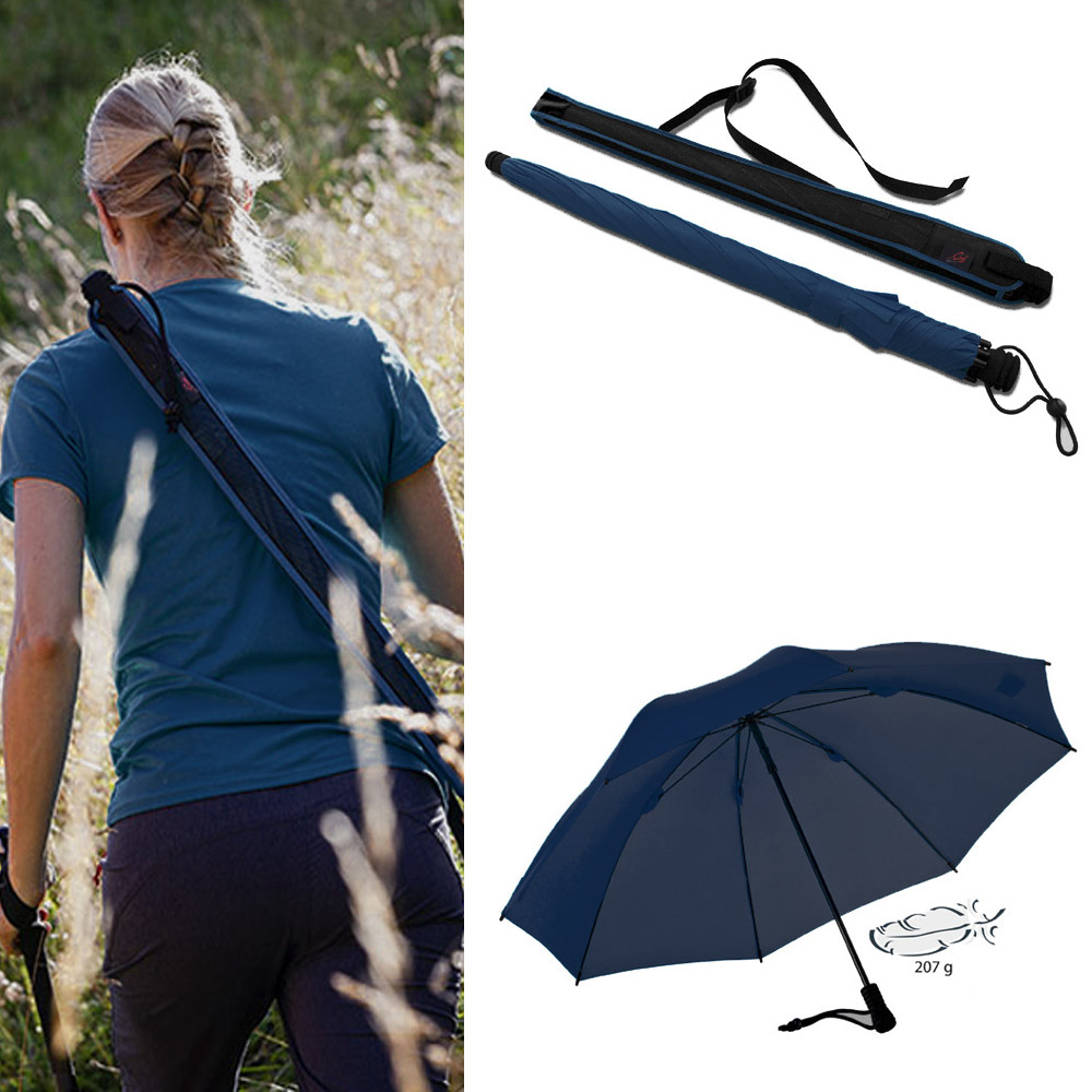 EuroSCHIRM - Göbel - Regenschirm Trekkingschirm - Swing liteflex, navy