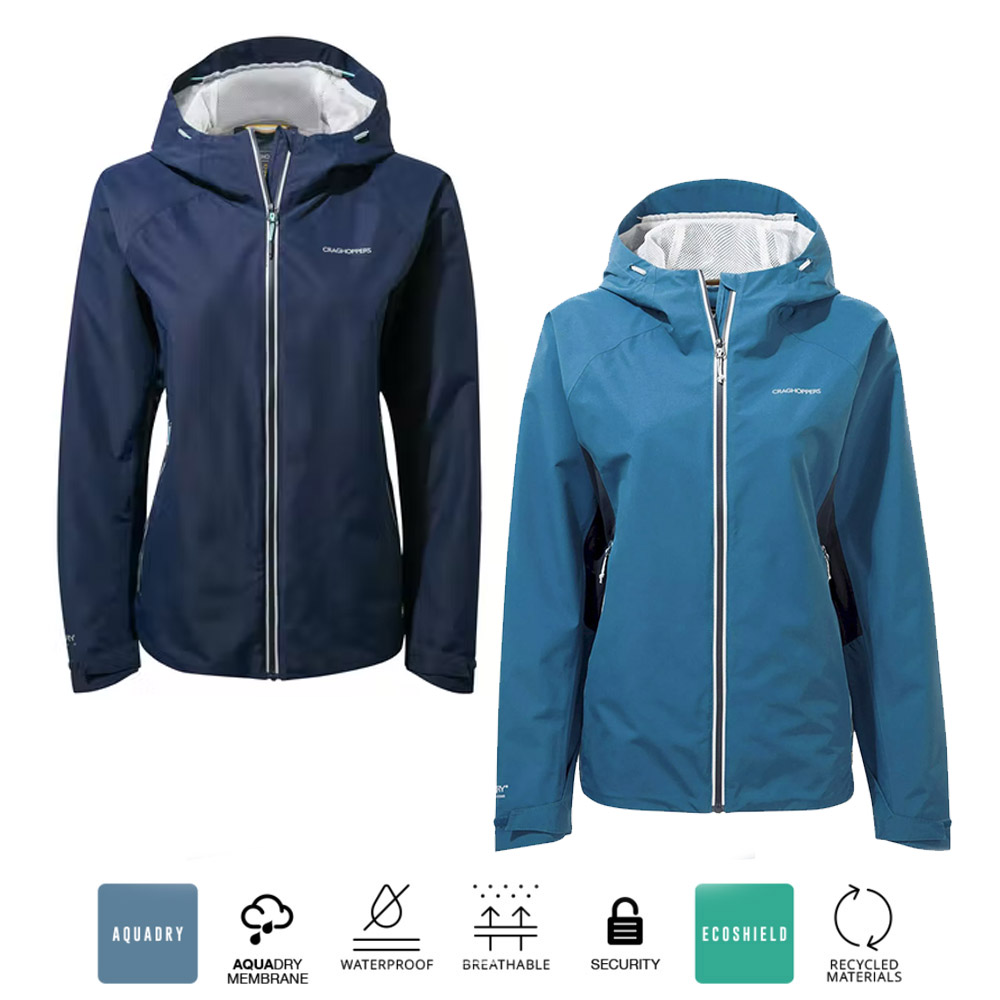 Craghoppers - Atlas - Damen Regenjacke, hoher Wasserschutz