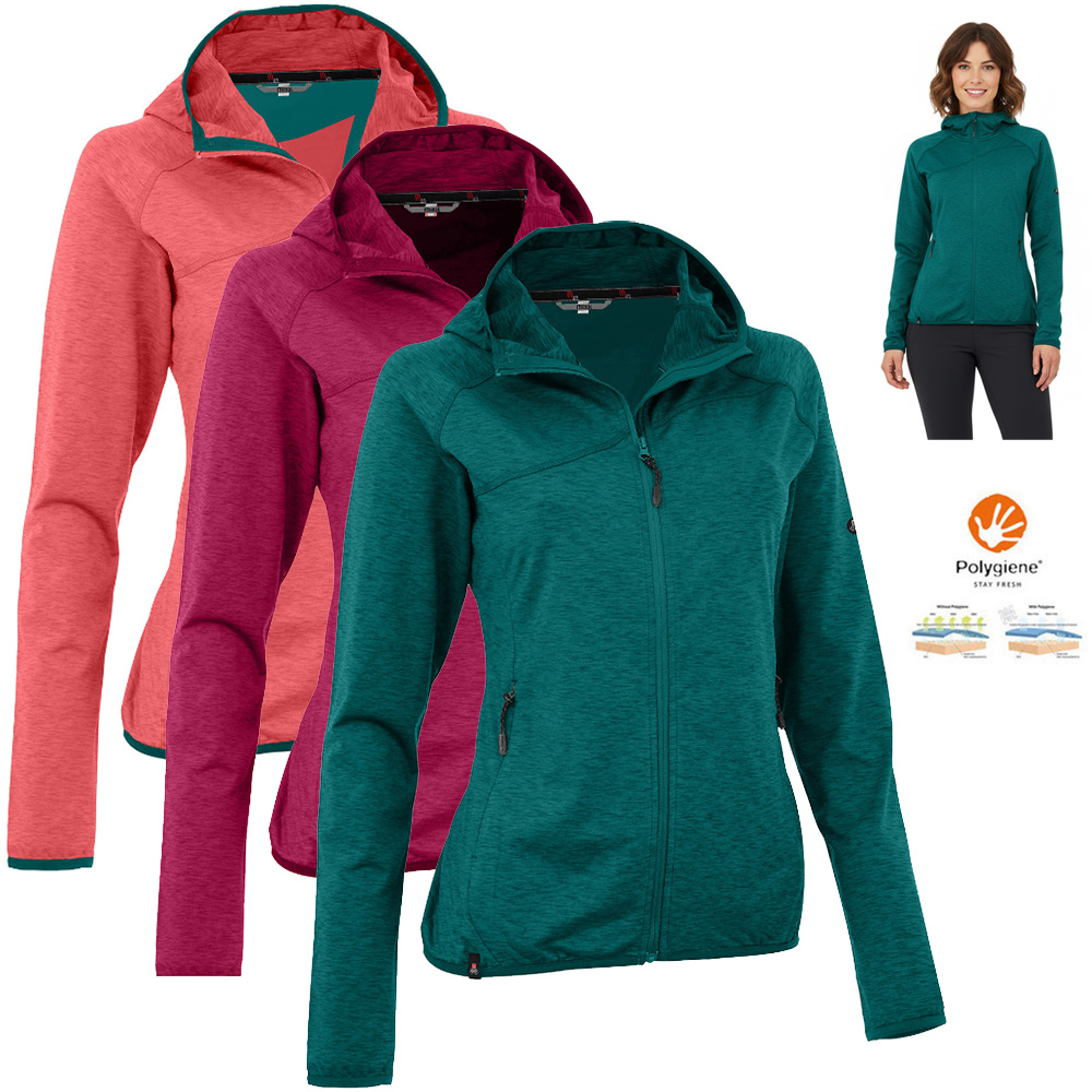 Maul - Damen Fleecejacke Fockenstein 2XT Outdoorjacke mit Kapuze
