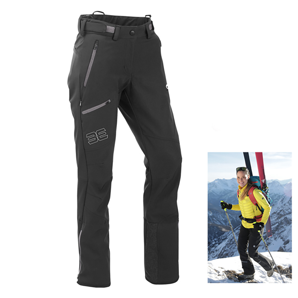Maul - Berghütte 2025 - Damen Winter Softshell Tourenhose, schwarz