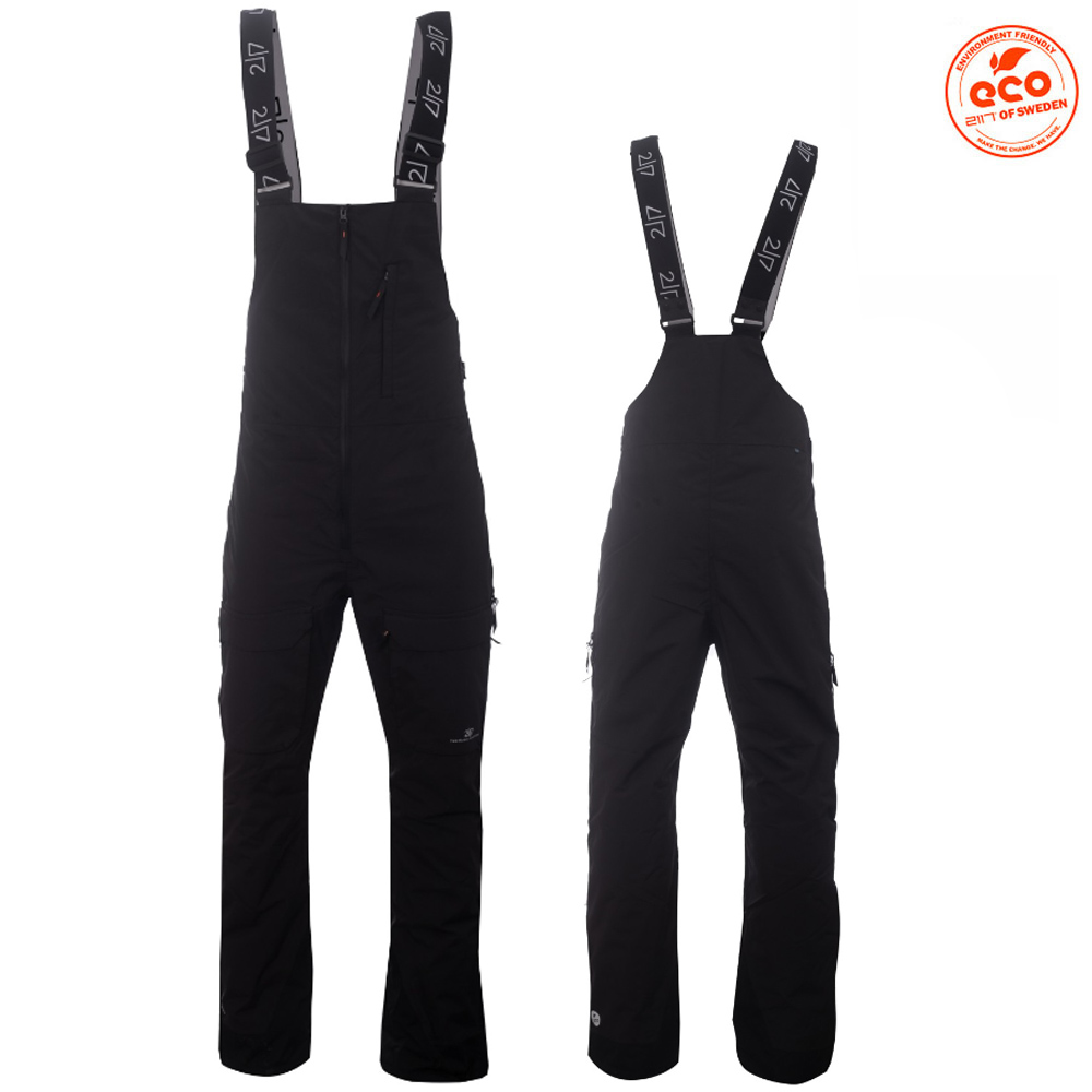 2117 of Sweden Backa Pant Bib Damen Skihose 10K wasserdicht, schwarz