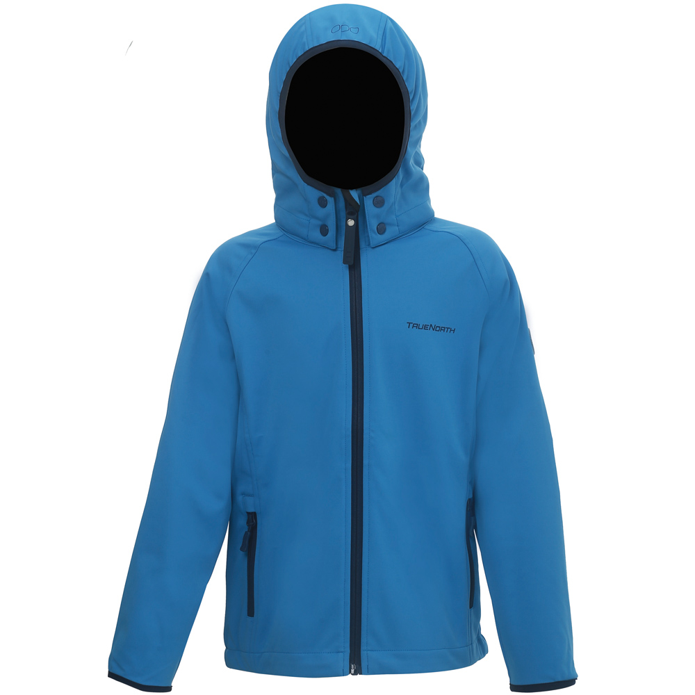 TRUE NORTH - Kinder Softshelljacke wasserdichte Jacke, blau