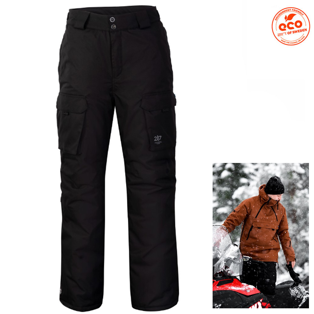 2117 of Sweden Liden ECO 2L Skihose Herren – wasserdicht, schwarz