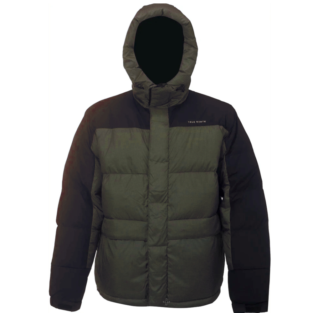TRUE NORTH Herren Winterjacke – 5K wasserdicht, dick wattiert, tarmac