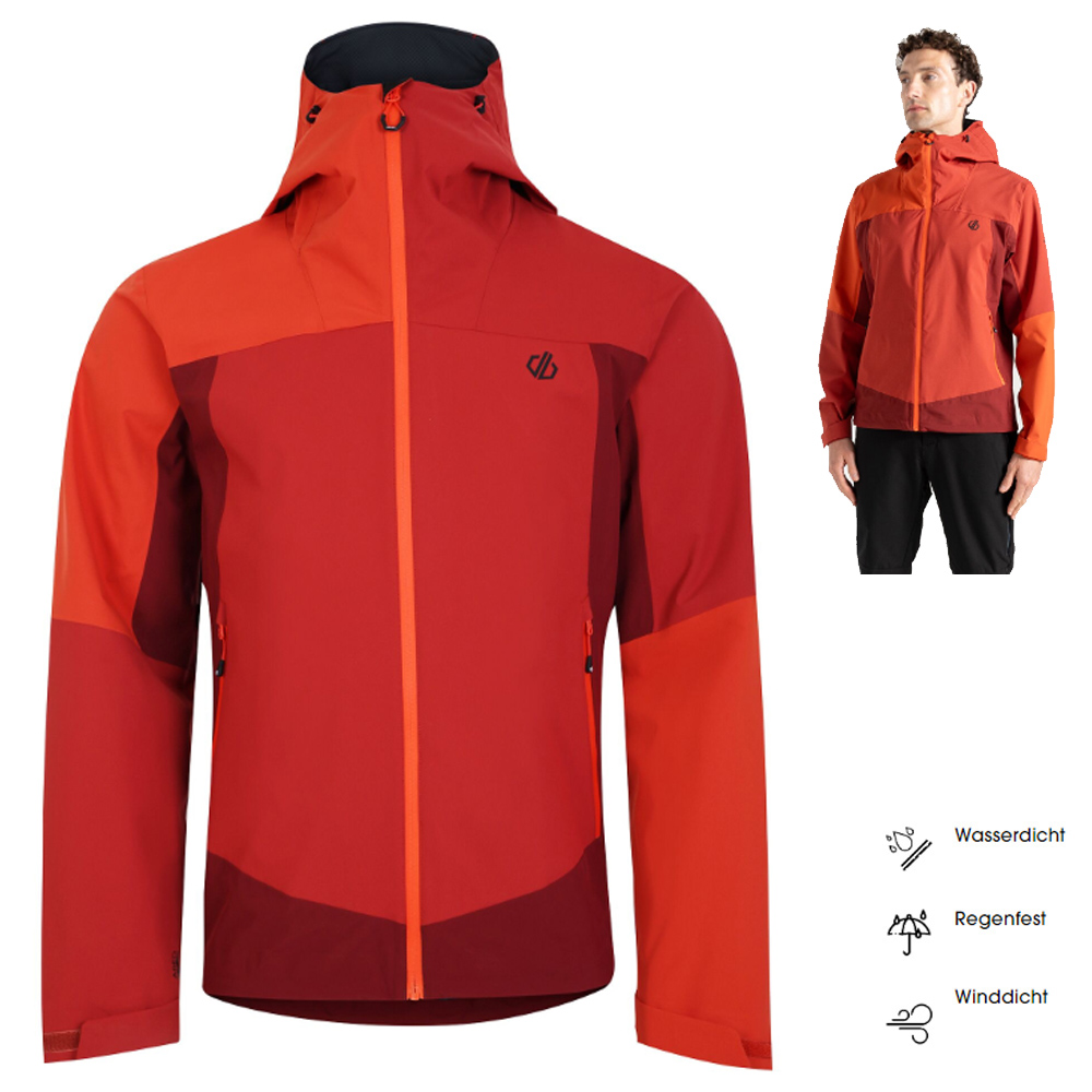 Dare2b - wasserdichte 20K Ared Hardshell Funktionsjacke Endurance, red