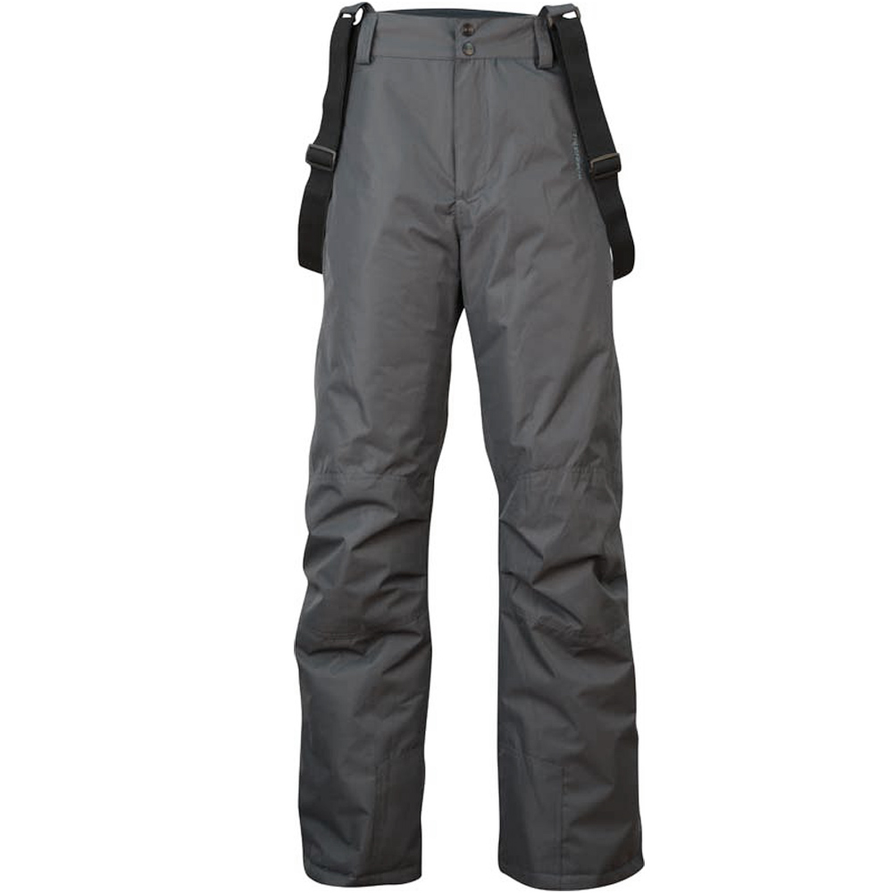 TRUE NORTH - Herren Skihose Winterhose mit Träger 5K warm, grau