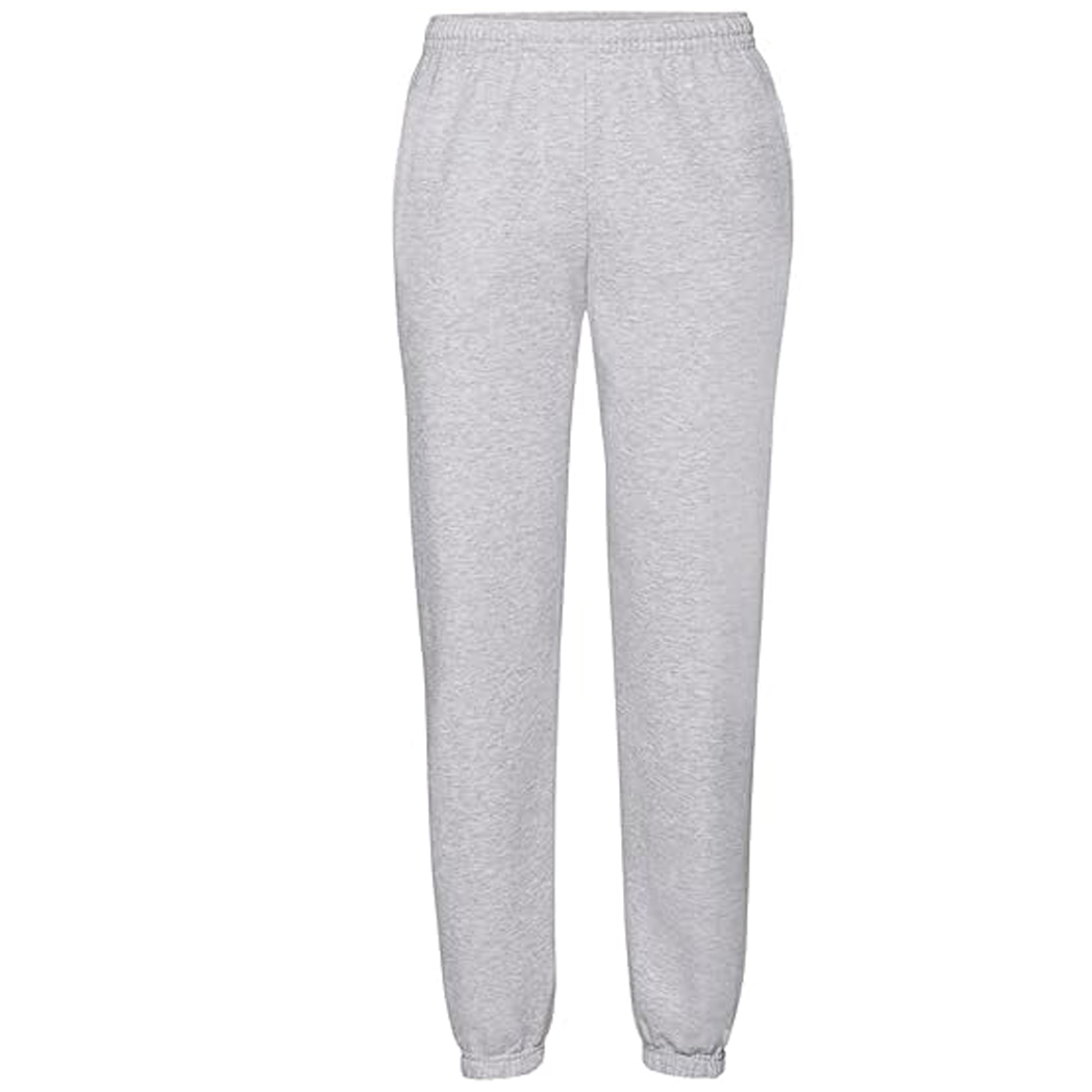 BERGA - leichte, bequeme Jogginghose Sporthose RIB, grau