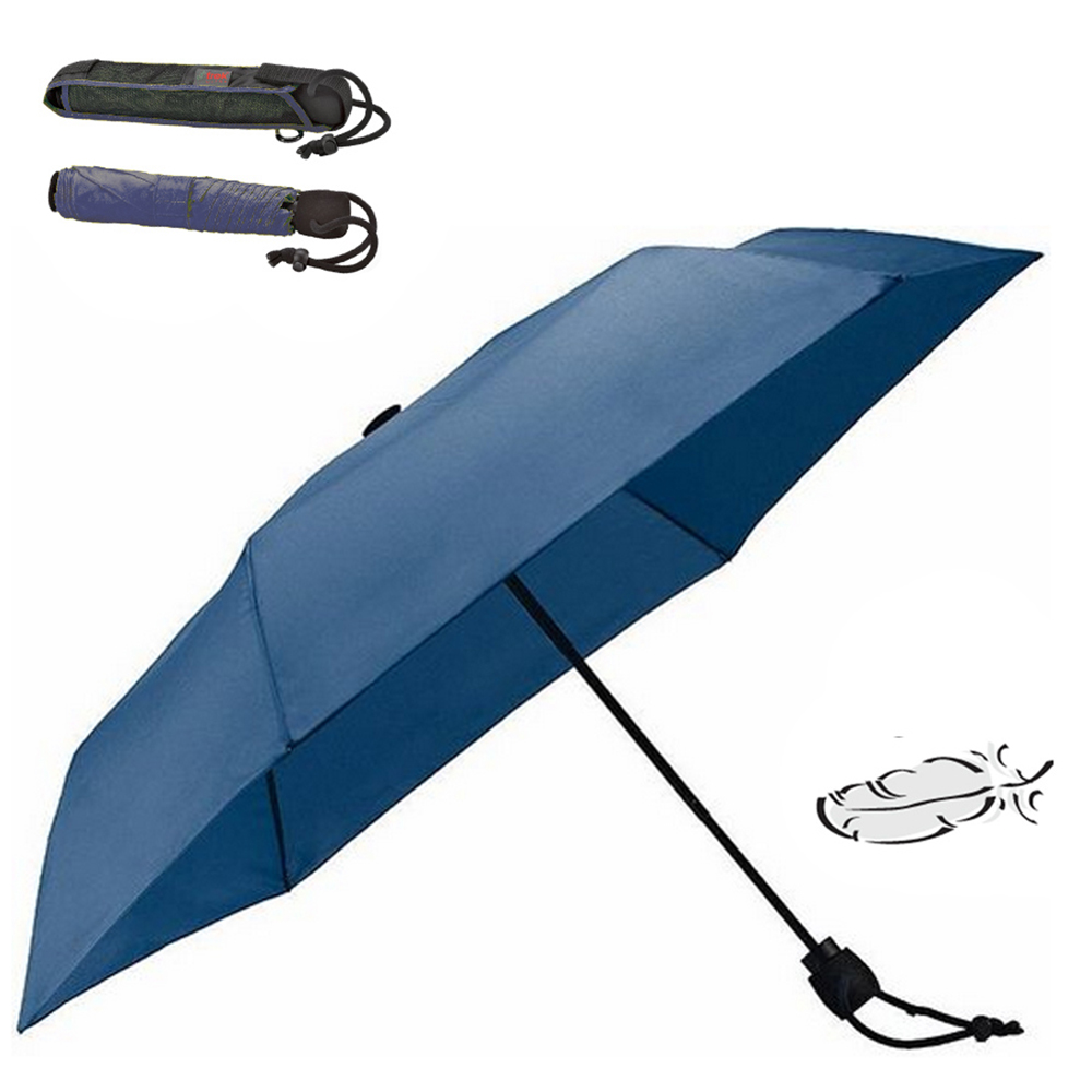 EuroSCHIRM - Göbel - ultraleichter Carbon Regenschirm Wanderschirm - light trek ultra, navy