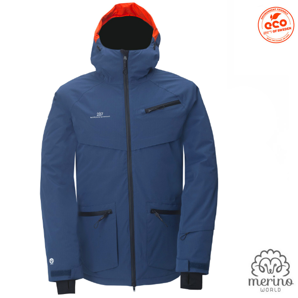2117 of Sweden Nyhem Merino Skijacke 30.000 Winterjacke, blue