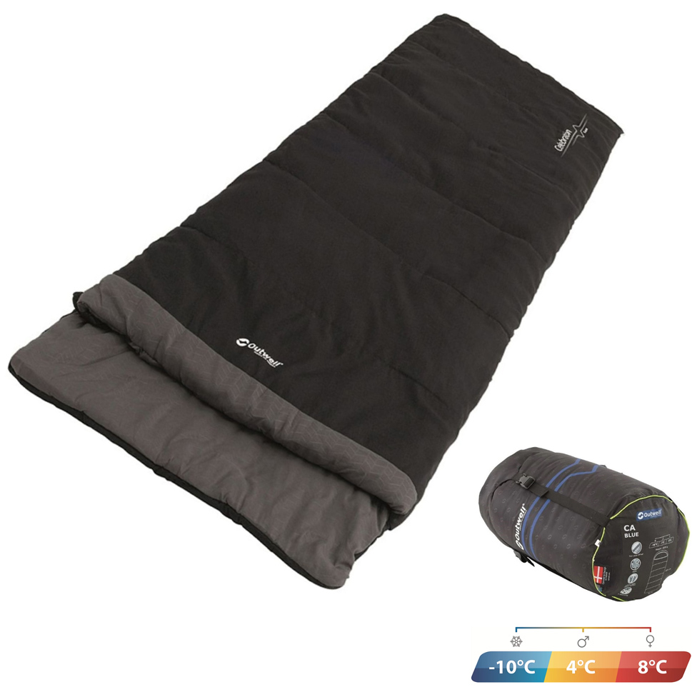 Outwell Celebration Lux 4ºc Schlafsack lang, schwarz
