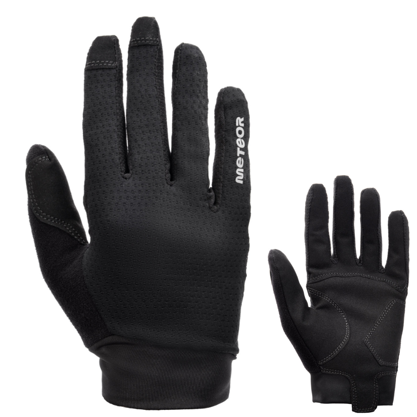 Meteor - lange Handschuhe FULL MX100 BIKE, schwarz