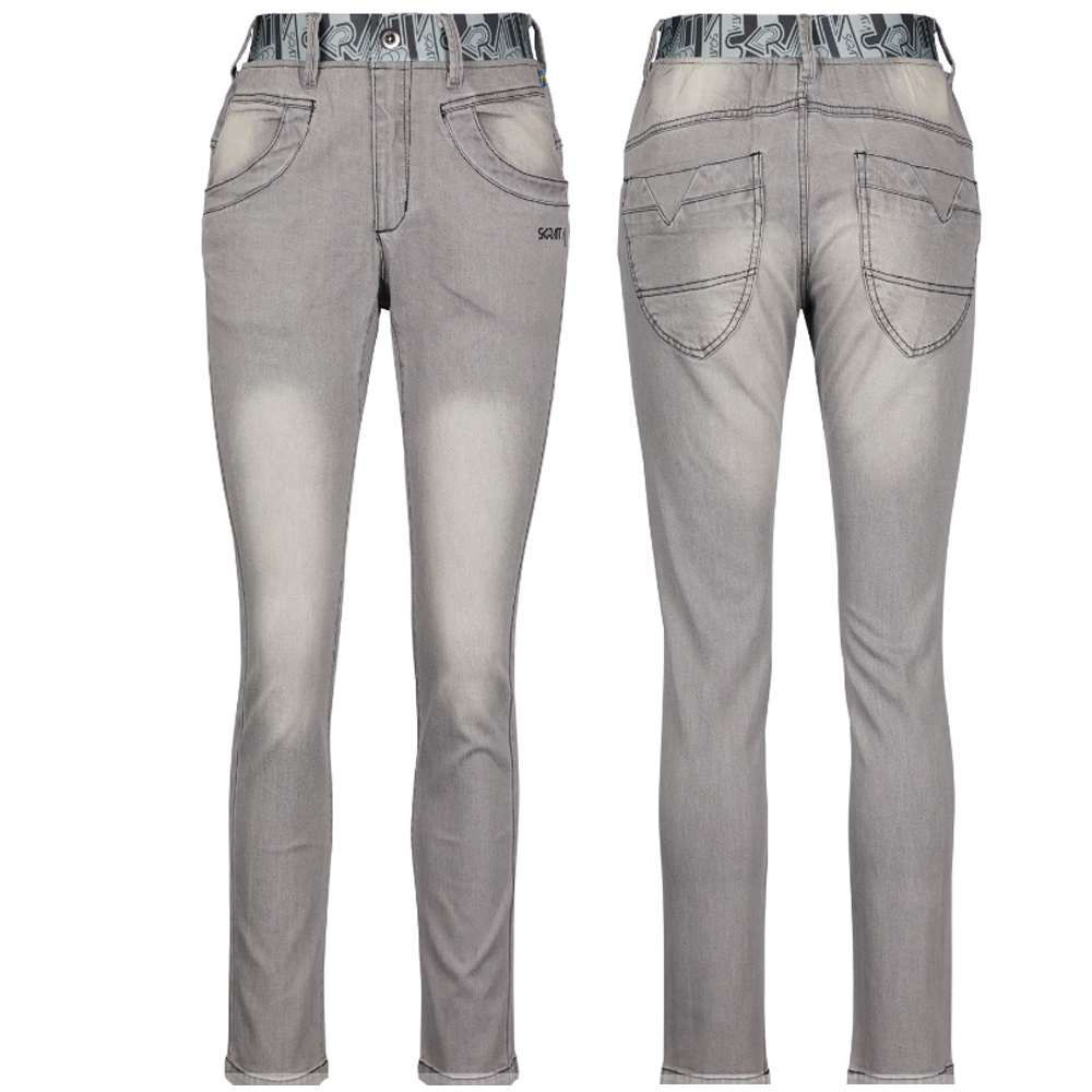 Skratta Damen Jeans Svala Long | Bequeme Freizeit- & Outdoorhose, grau