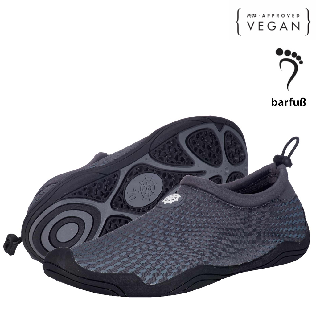 Ballop Voyager Aquafit Wasserschuhe mit rutschfeste Sohle, grau