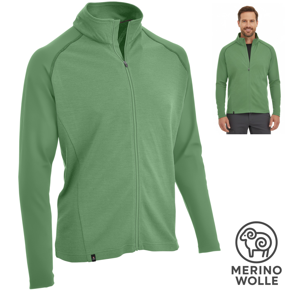 MERINOWOOL - Herren Maul Wolljacke Merino Jacke Translarna, green