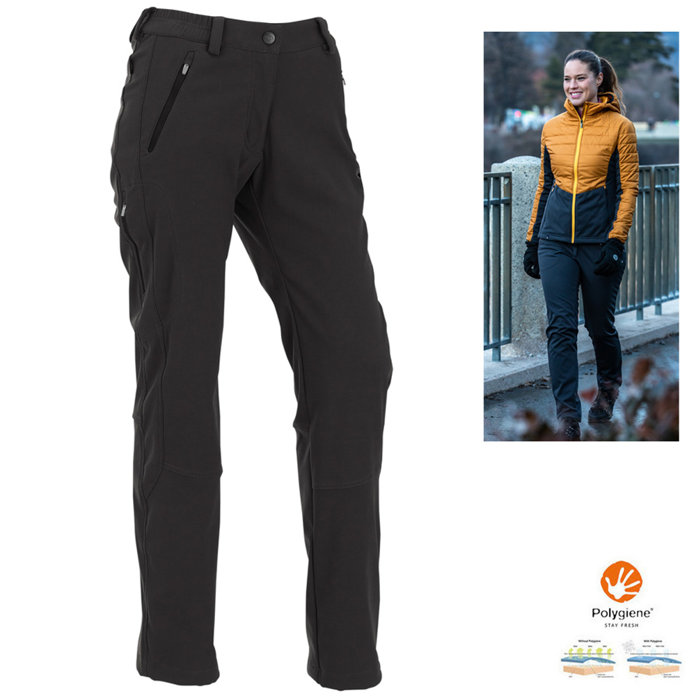 Maul - Klosters REC - wärmende Damen Softshellhose - schwarz