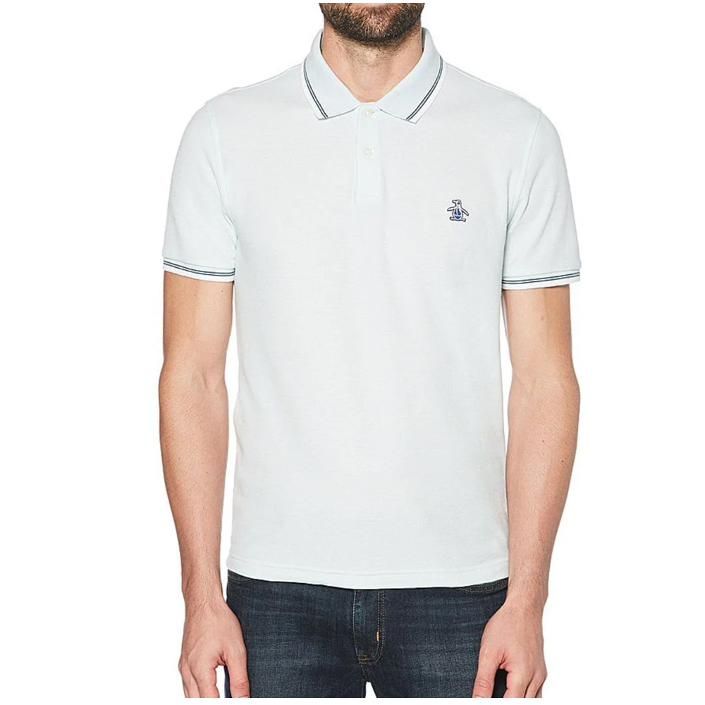 Penguin - Original Men Pete Poloshirt Polo T-Shirt, hellblau