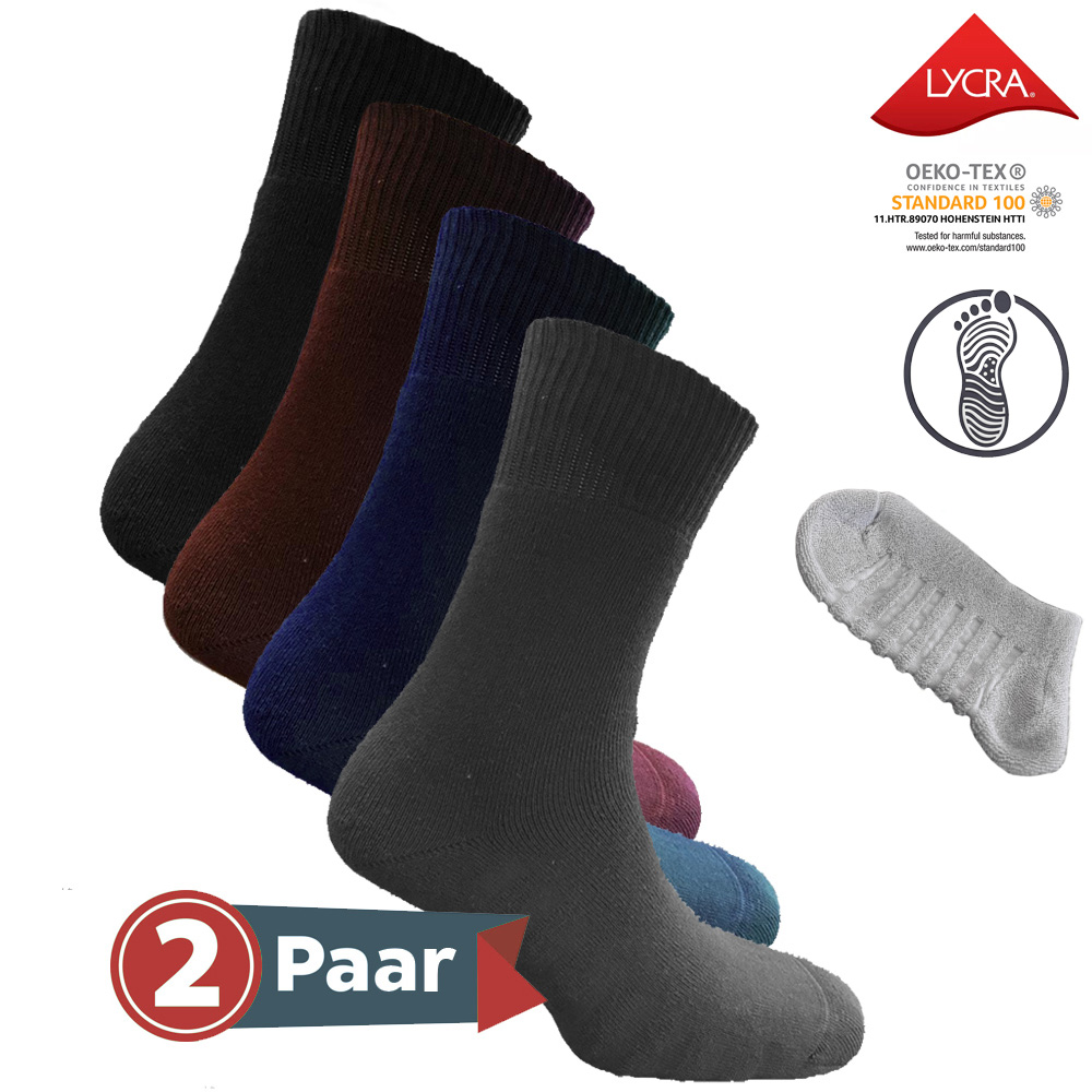 EKOL Wellness Socken 2 Paar massierende Haussocken | FSC-zertifiziert