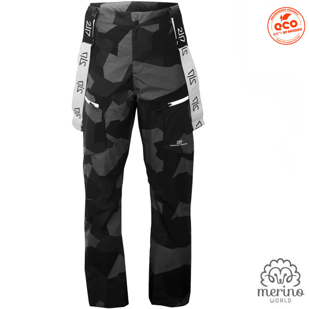 2117 of Sweden - Herren Merino Skihose NYHEM – wasserdicht, warm, camo
