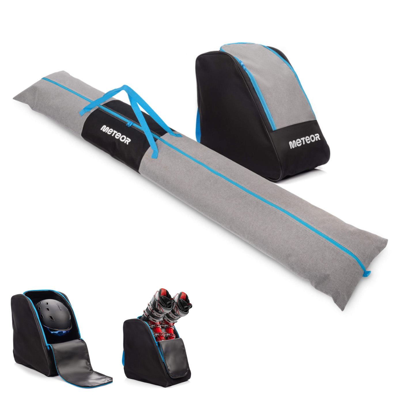 Meteor Croma Ski-Set – Skischuhtasche & Skihülle, wasserdicht & robust