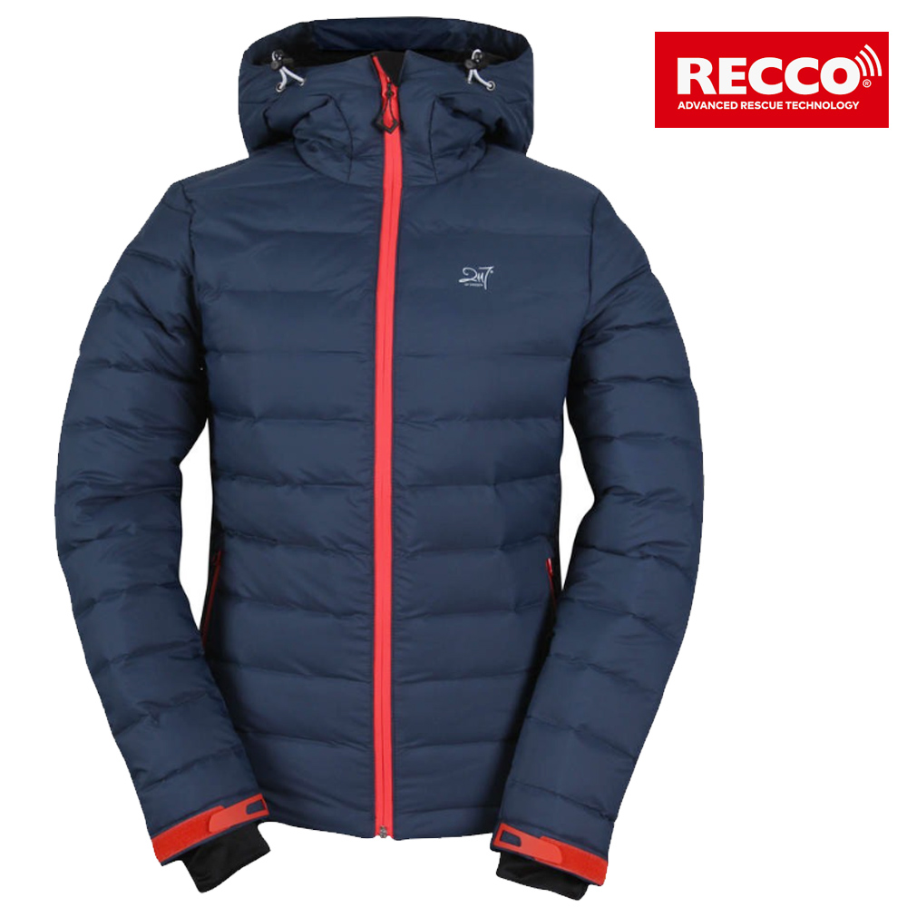 2117 of Sweden MON Damen Skijacke – Daunen, wasserdicht, RECCO, navy