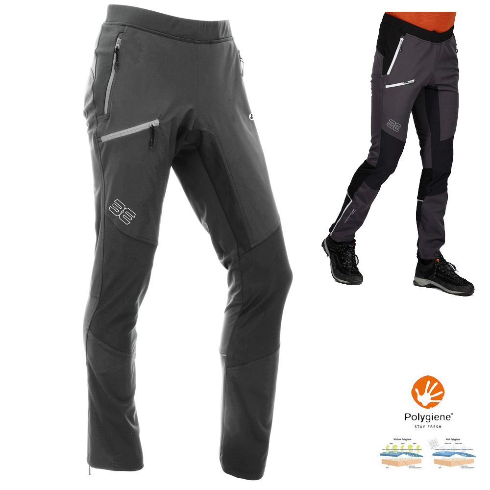 Maul - Wendelstein Hybrid - Herren Softshell Sporthose, schwarz