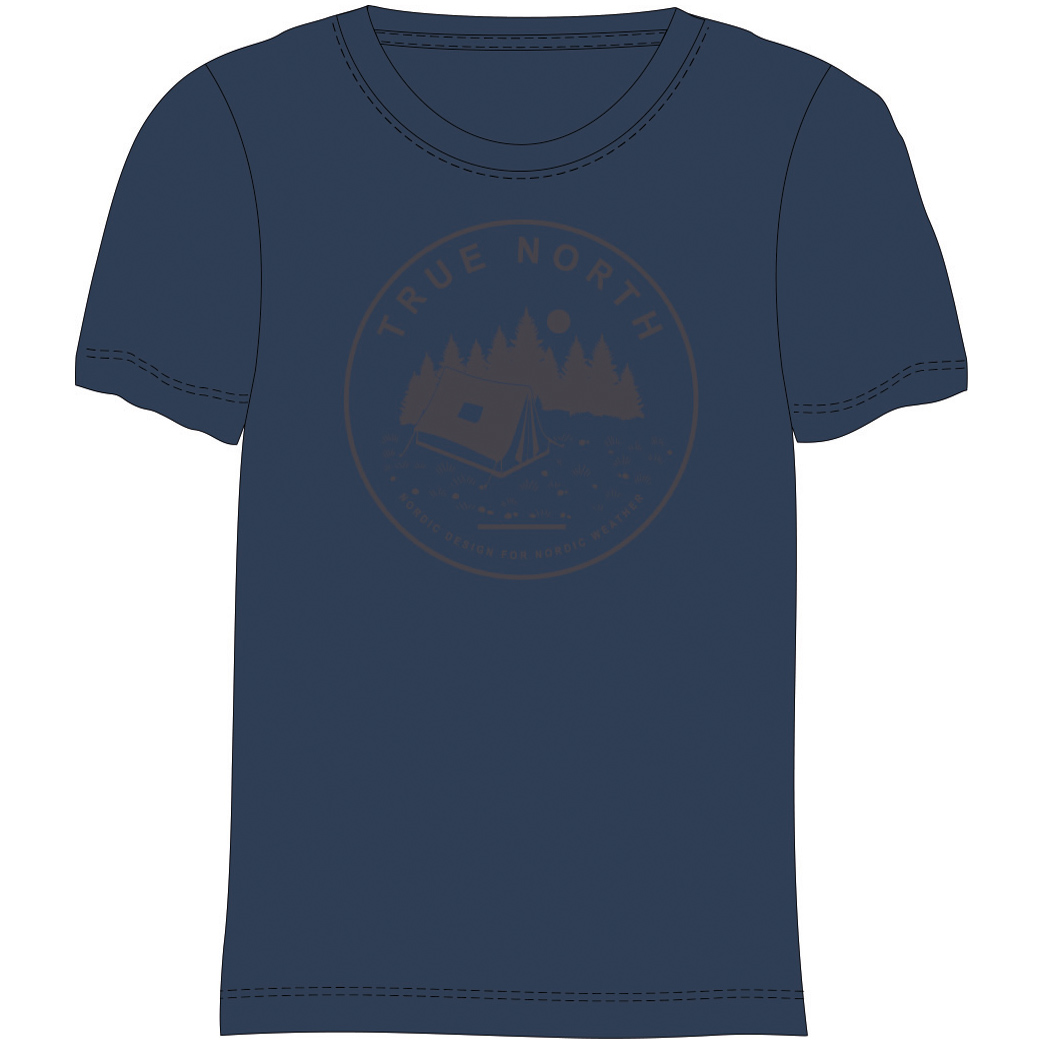 TRUE NORTH - Herren T-Shirt Baumwolle, dunkelblau