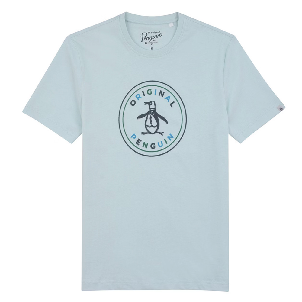 Penguin - LOGO STAMP T-Shirt aus Bio Baumwolle, ballad blue