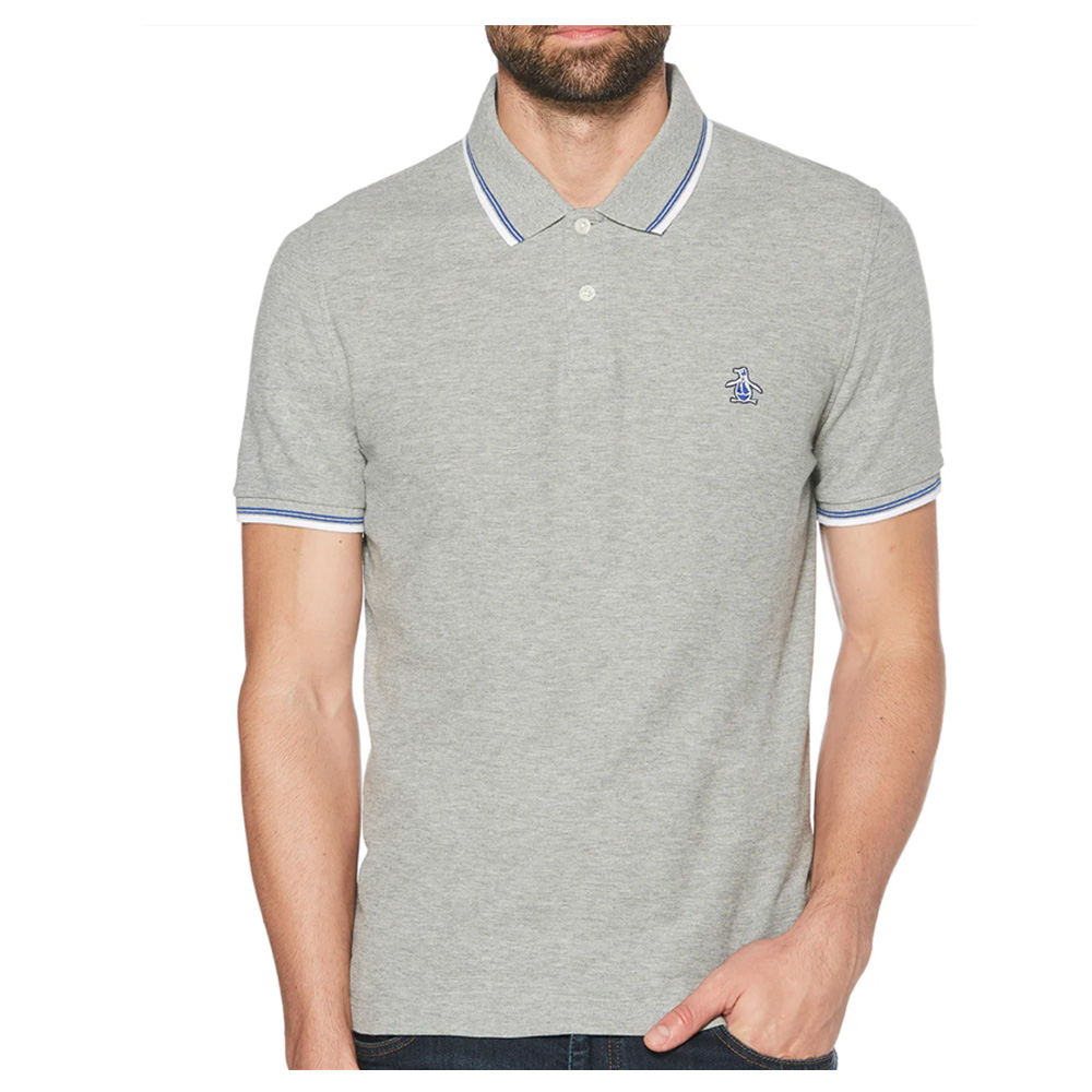 Penguin - Original Men Pete Poloshirt Polo T-Shirt, grau