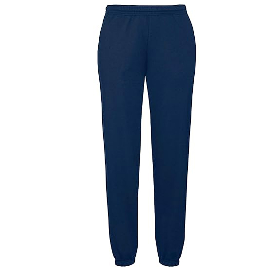 BERGA - leichte, bequeme Jogginghose Sporthose RIB, blau