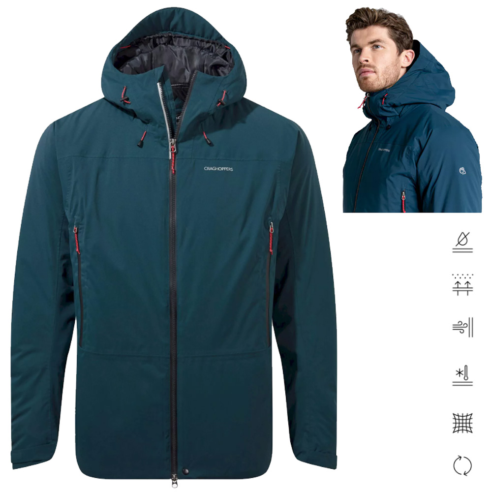 Craghoppers - wasserdichte, gefüttertete Outdoorjacke Gryffin Thermic