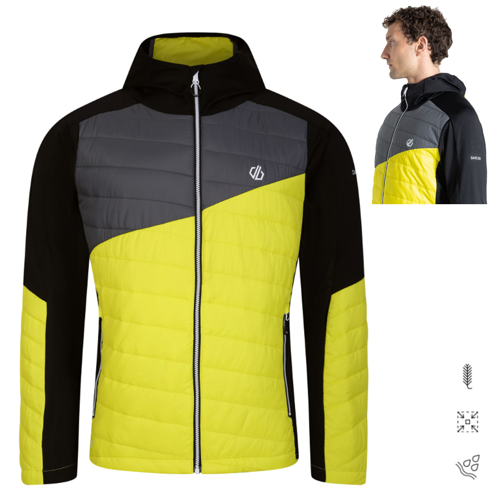 Dare2b - funktionelle Hybrid-Jacke TOURING für Herren mit Kapuze