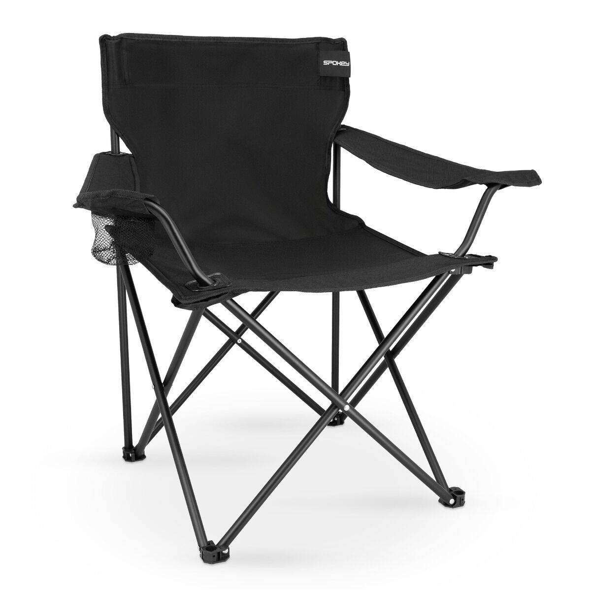 Spokey – Angler Campingstuhl mit Armlehnen, leicht & klappbar