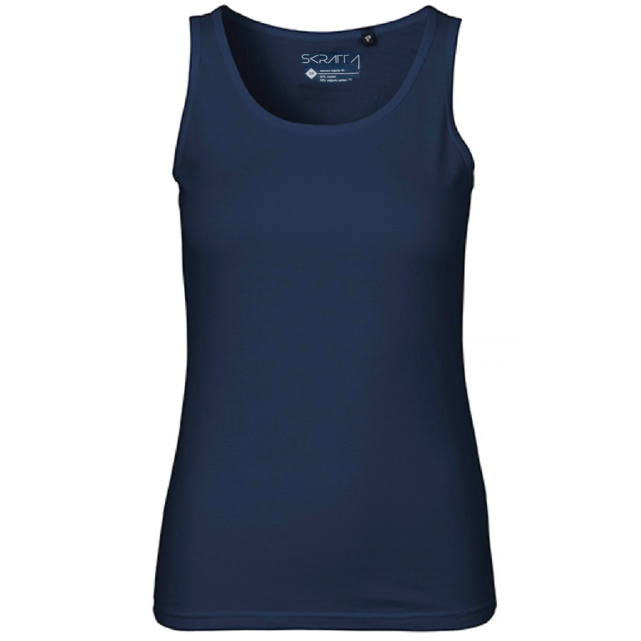 Skratta - Damen Tank Top Shirt ALVA Modal Shirt Bio Baumwolle, navy