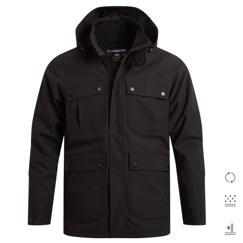Craghoppers - Sandarac Jacket - Herren Regenjacke Casual, schwarz