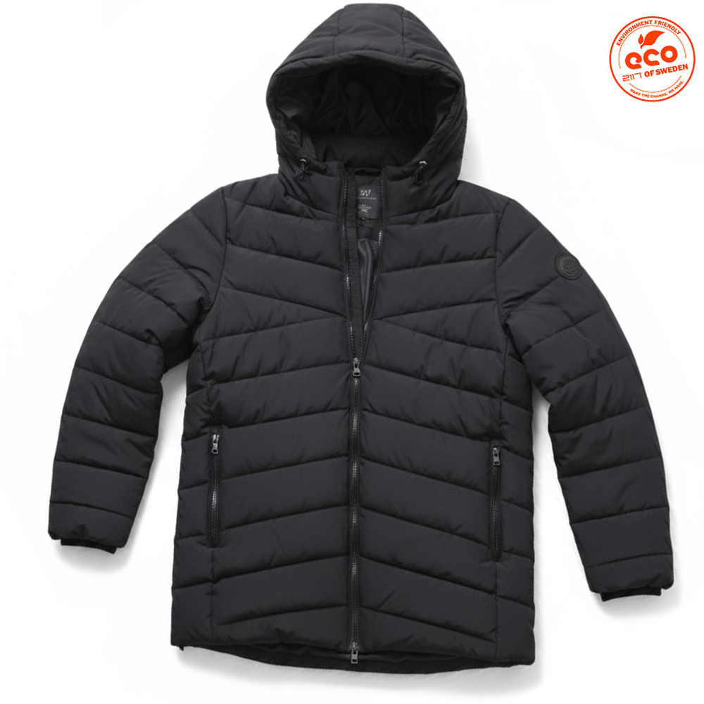 2117 of Sweden - Elland Winterparka Herren Winterjacke, schwarz