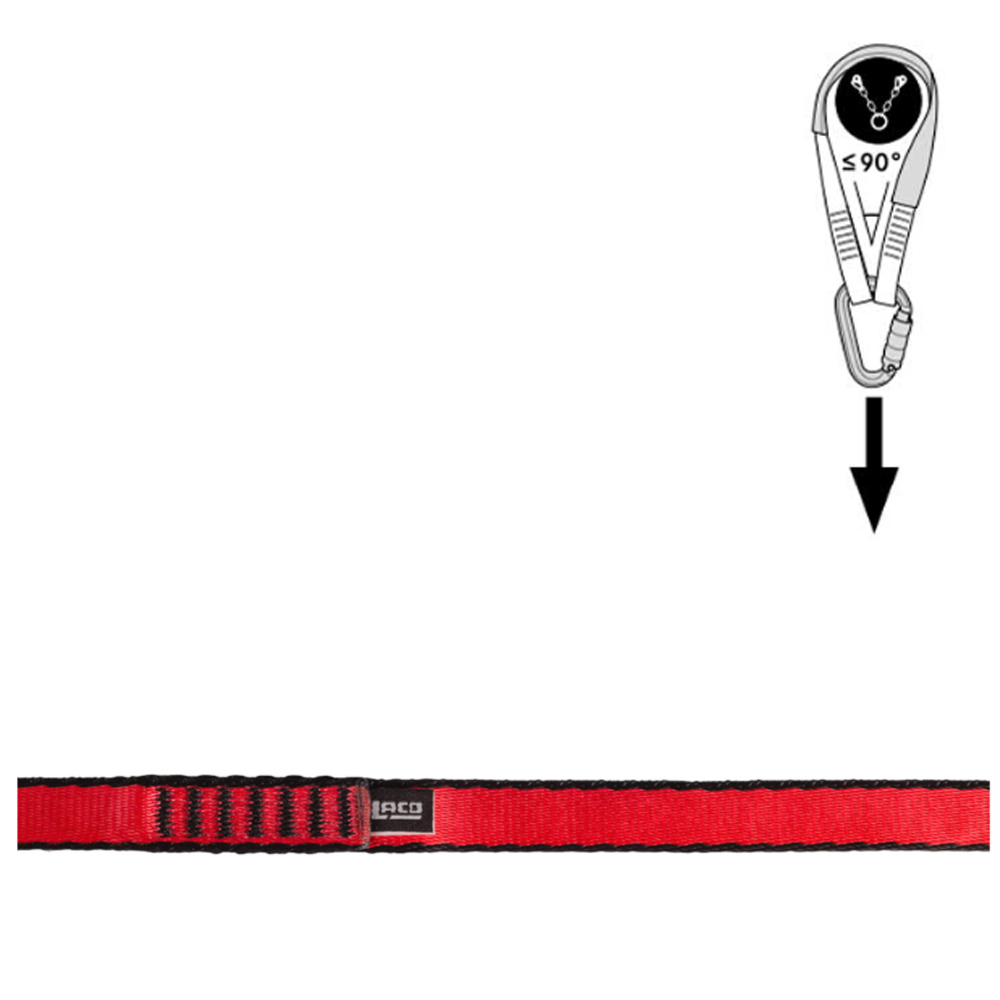 LACD - Bandschlinge Fixseil - 100cm, rot