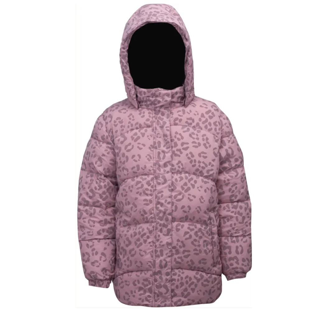 True North – Kinder Winterjacke mit reflektierendem Print, wasserdicht