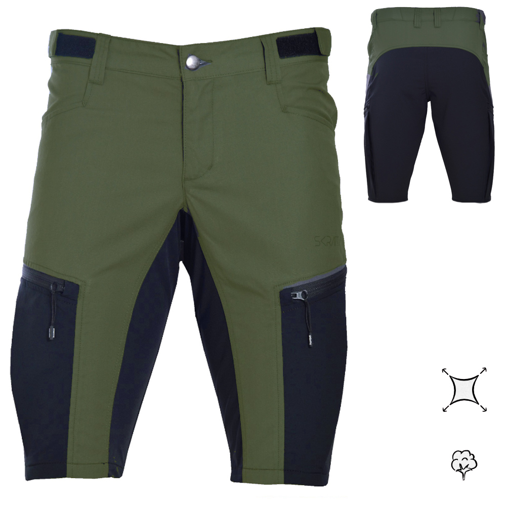 Skratta Active RUNE LS Short Damen | Wander- & Trekkinghose kurz, grün