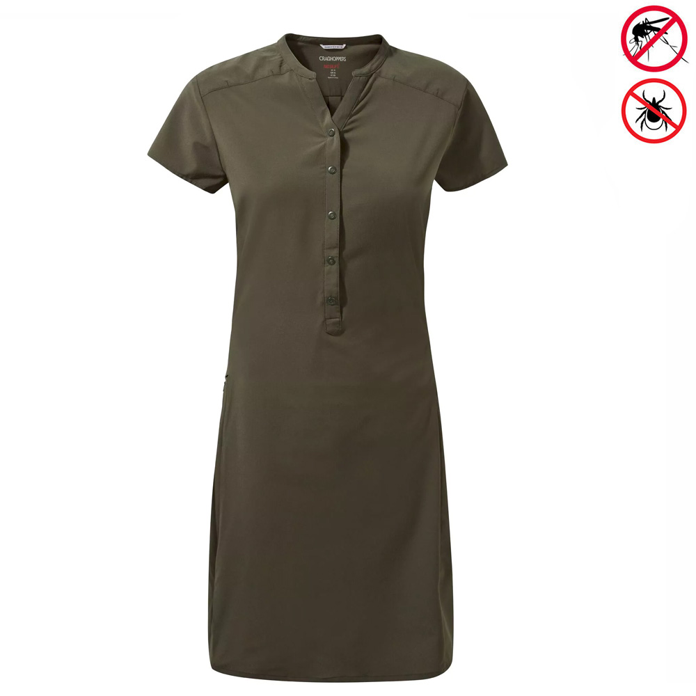 Craghoppers - Pro Dress - Damen Kleid mit Insektenschutz, grün